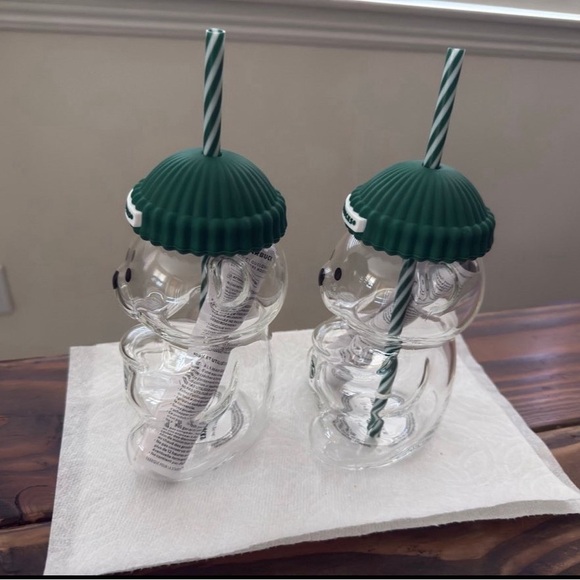(Set of 2) Starbucks Bear Barista cups collectable - Picture 2 of 3
